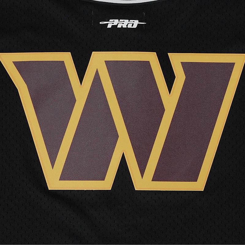 Maillot de baseball à boutons en maille Pro Standard Jayden Daniels pour homme, noir, Washington Commanders