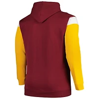 Profil pour hommes Bordeaux Washington Commanders Big & Tall Trench Battle Pull à capuche