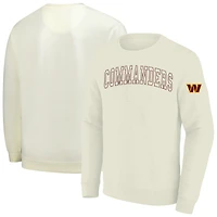 Sweat-shirt polaire grande taille pour homme, couleur crème