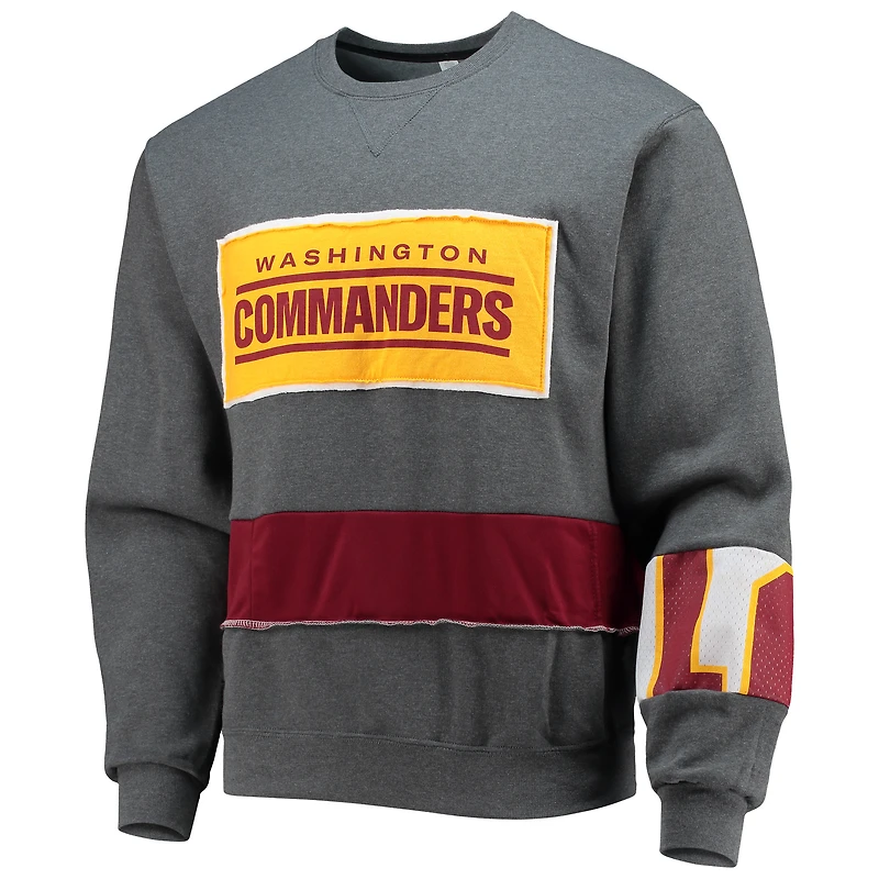 Refried Apparel Gris Washington Commanders Sweat-shirt durable pour homme
