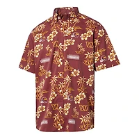 Chemise boutonnée Kekai bordeaux pour homme Reyn Spooner Washington Commanders
