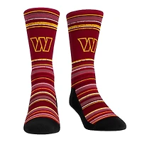 Pack combiné de chaussettes et caleçons boxeurs Rock Em Socks Washington Commanders Primary Crew pour hommes