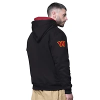 Men's Starter Black Washington Commanders Big Shot Full-Zip Double Hoodie