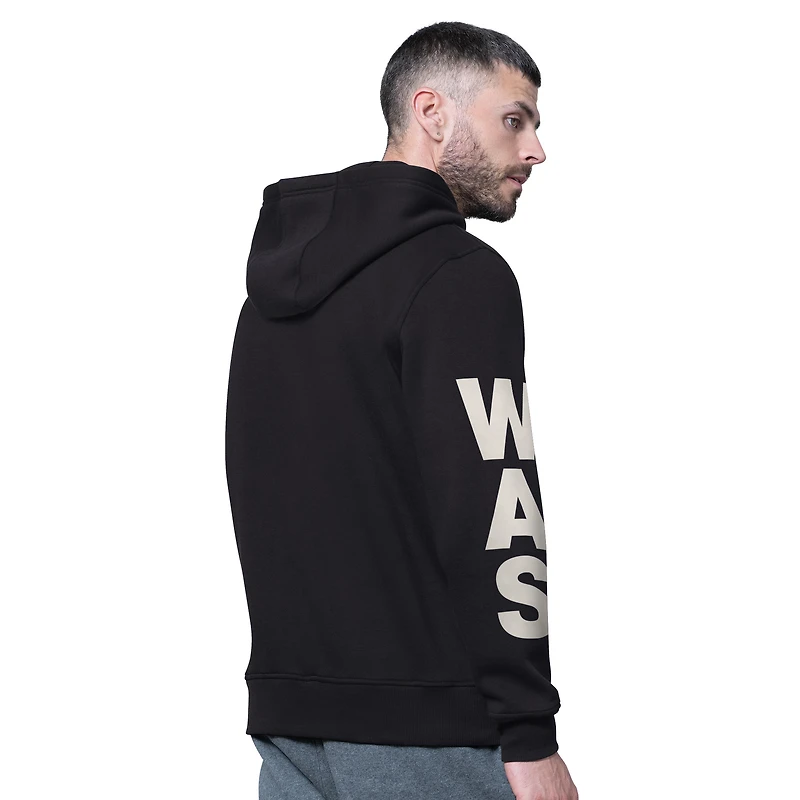 Sweat à capuche en polaire noir pour homme des Washington Commanders Handoff