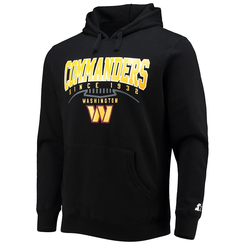 Sweat à capuche Starter Black Washington Commanders Premier pour homme