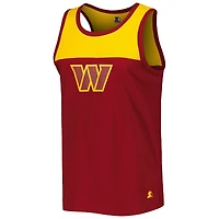 Débardeur mode Starter bordeaux/or Washington Commanders Logo Touchdown pour homme