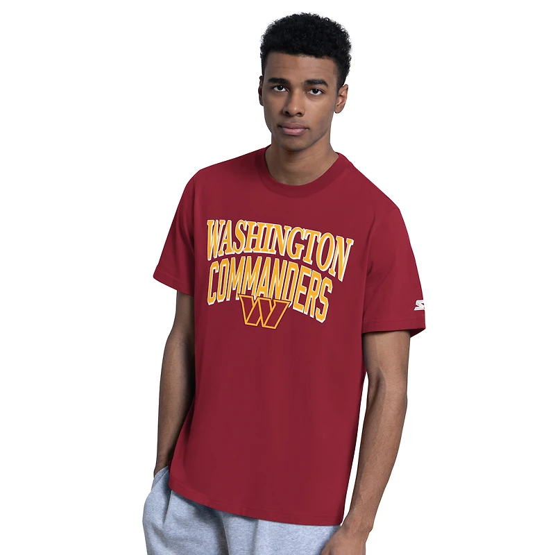 Men's Starter Burgundy/Gray Washington Commanders Two-Pack Logo T-Shirt Set