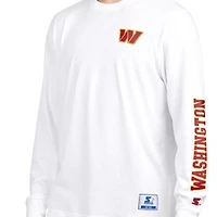 Men's Starter  Burgundy/White Washington Commanders Short Sleeve & Long T-Shirt Combo Pack