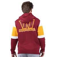 Sweat à capuche zippé Washington Commanders Extreme pour homme Bordeaux Starter