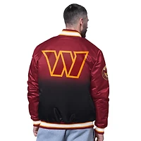 Men's Starter Burgundy Washington Commanders Pass Rush Varsity Full-Snap Jacket