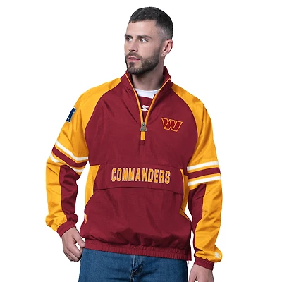Pull demi-zippé bordeaux pour homme des Washington Commanders Prospect