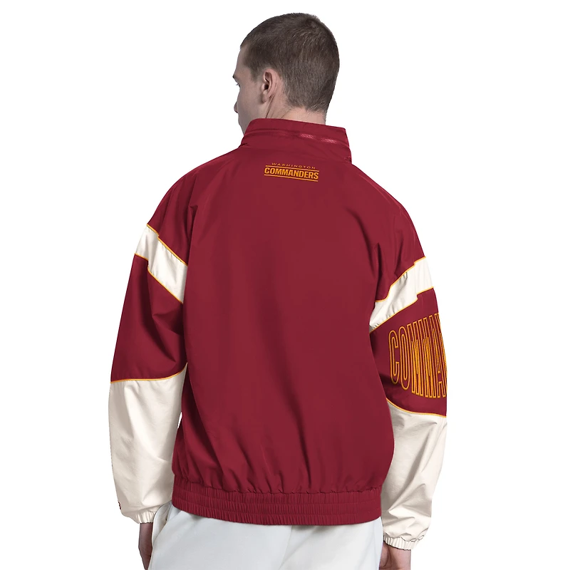 Men's Starter  Burgundy Washington Commanders The Gust Full-Zip Hooded Jacket