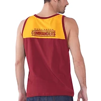 Starter Burgundy Washington Commanders Touchdown Fashion pour homme - Débardeur