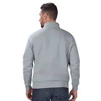 Men's Starter Gray Washington Commanders Classic Quarter-Zip Pullover Sweatshirt