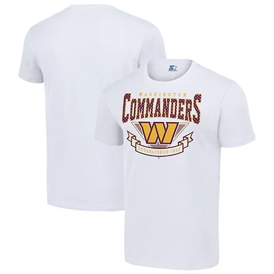 Men's Starter White Washington Commanders 80s Inspired Team Logo T-Shirt
