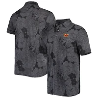 Men's Tommy Bahama Black Washington Commanders Big & Tall Miramar Blooms Polo