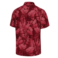 Men's Tommy Bahama Burgundy Washington Commanders Big & Tall Coast Nuevo Fronds IslandZone Button-Up Shirt