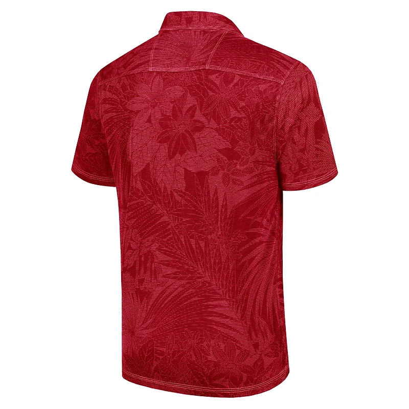 Polo Tommy Bahama bordeaux pour homme Washington Commanders Big & Tall Santiago Paradise