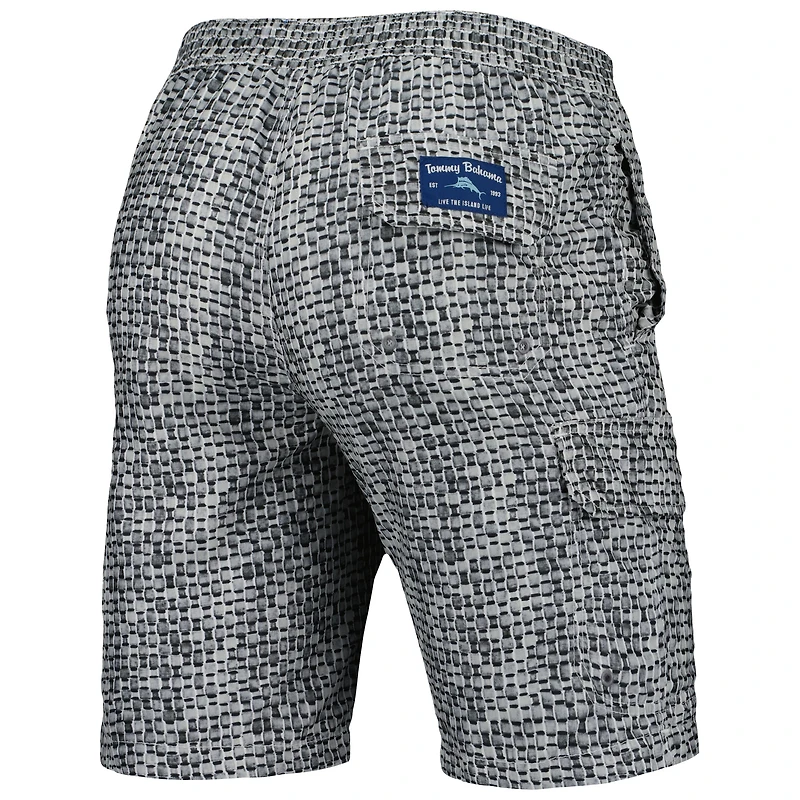 Short de bain Tommy Bahama Washington Commanders Baja Geo Wave gris pour homme
