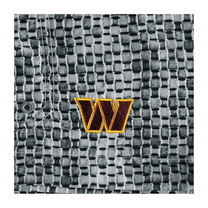 Short de bain Tommy Bahama Washington Commanders Baja Geo Wave gris pour homme