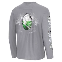 T-shirt à manches longues Tommy Bahama gris Washington Commanders Oasis Endzone Lux pour homme