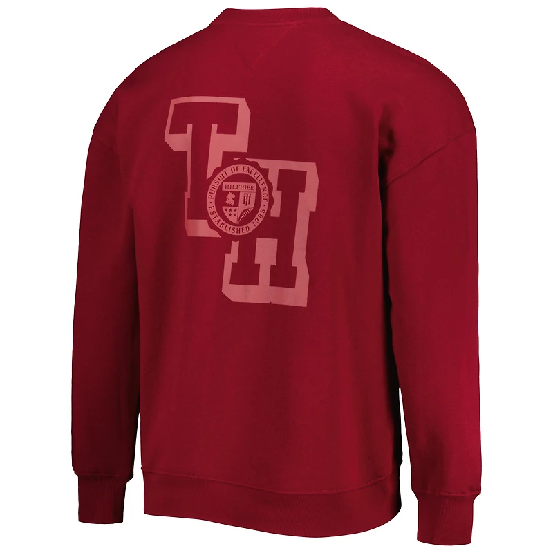 Men's Tommy Hilfiger Burgundy Washington Commanders Ronald Crew Sweatshirt