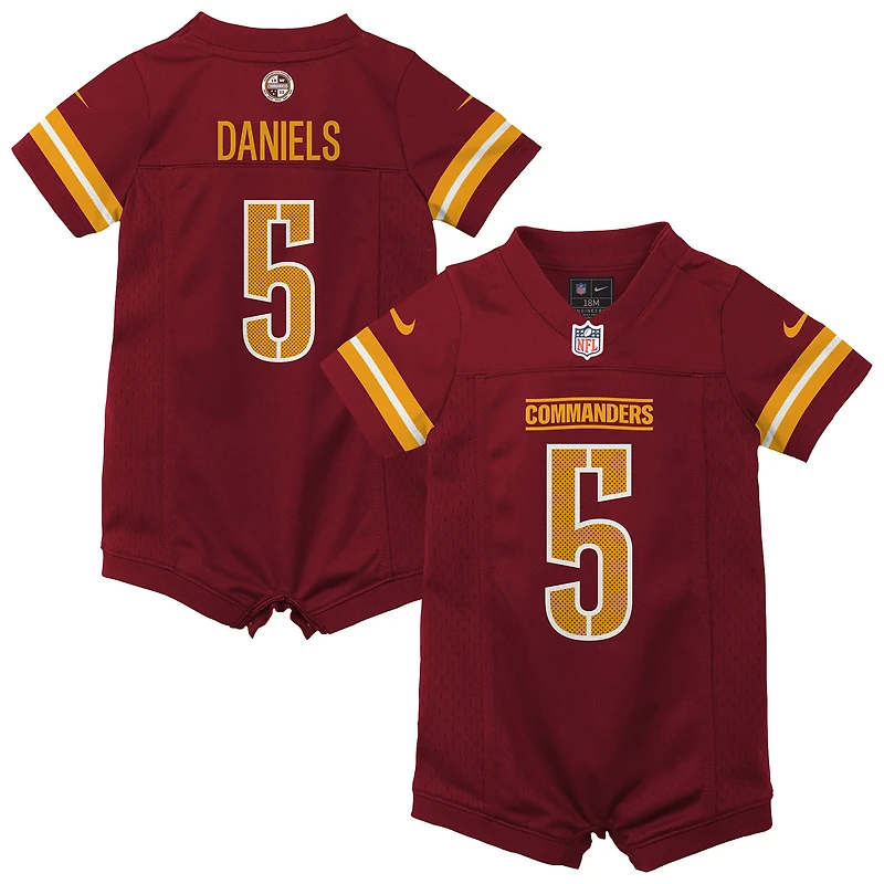 Combinaison-maillot Nike Jayden Daniels bordeaux Washington Commanders pour nouveau-né et bébé