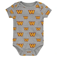 Ensemble de 3 bodies pour nouveau-né et nourrisson Washington Commanders Team Starter