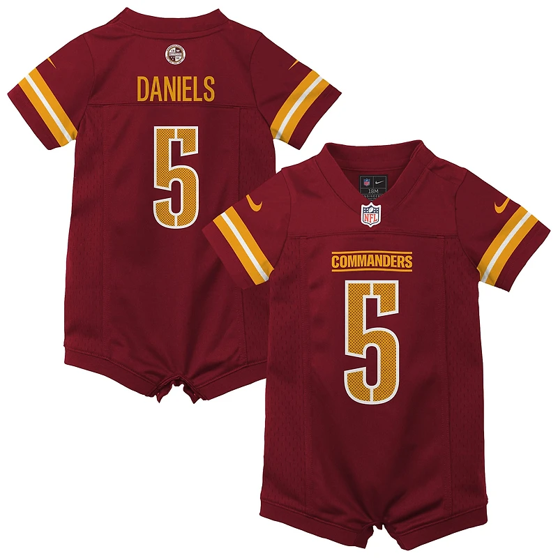 Combinaison-maillot de match Nike Jayden Daniels bordeaux Washington Commanders pour nouveau-n