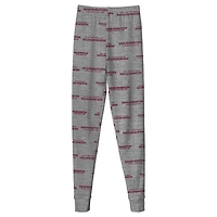 Preschool Heather Grey Washington Football Team Long Sleeve T-Shirt & Pants Sleep Set