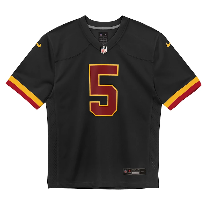 Preschool Nike Jayden Daniels Black Washington Commanders Alternate Game Jersey