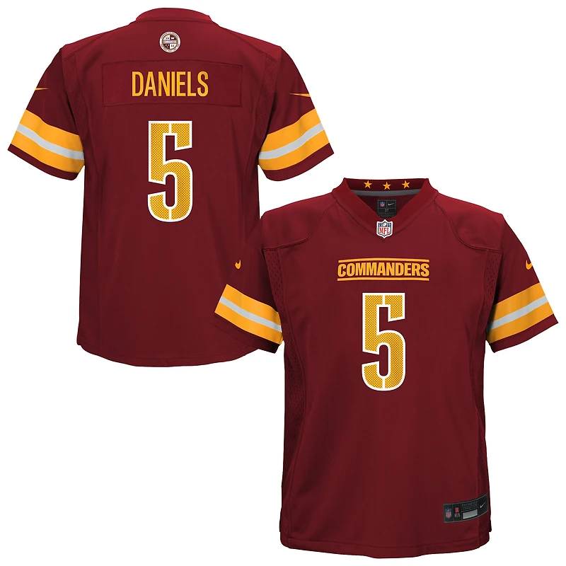 Preschool Nike Jayden Daniels Burgundy Washington Commanders Team Player Game Jersey