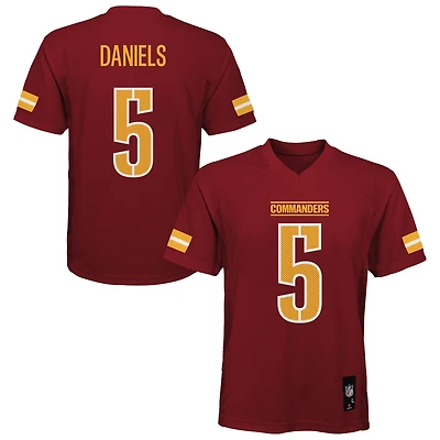 Maillot de joueur réplique bordeaux des Washington Commanders Jayden Daniels pour enfants d'âge préscolaire