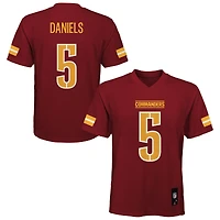 Maillot de joueur réplique bordeaux des Washington Commanders Jayden Daniels pour enfants d'âge préscolaire