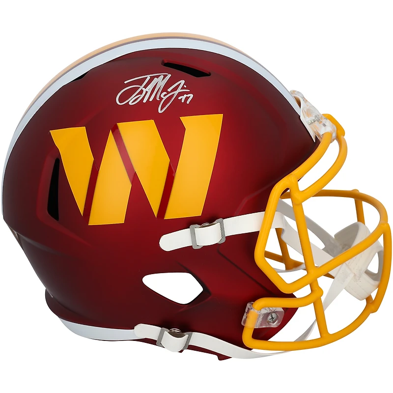 Casque réplique Riddell 2025 Alternate Speed autographié par Terry McLaurin, des Washington Commanders