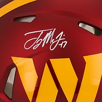 Casque authentique Riddell Speed ​​autographié par Terry McLaurin Washington Commanders