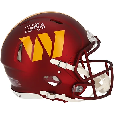 Casque authentique Riddell Speed ​​autographié par Terry McLaurin Washington Commanders