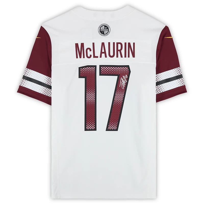 Maillot Nike Vapor F.U.S.E. blanc dédicacé par Terry McLaurin des Washington Commanders