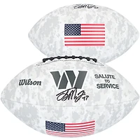 Terry McLaurin Washington Commanders Autographed Wilson 2024 Salute To Service Football 