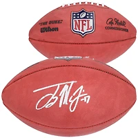 Ballon de football Wilson Duke dédicacé par Terry McLaurin, Washington Commanders