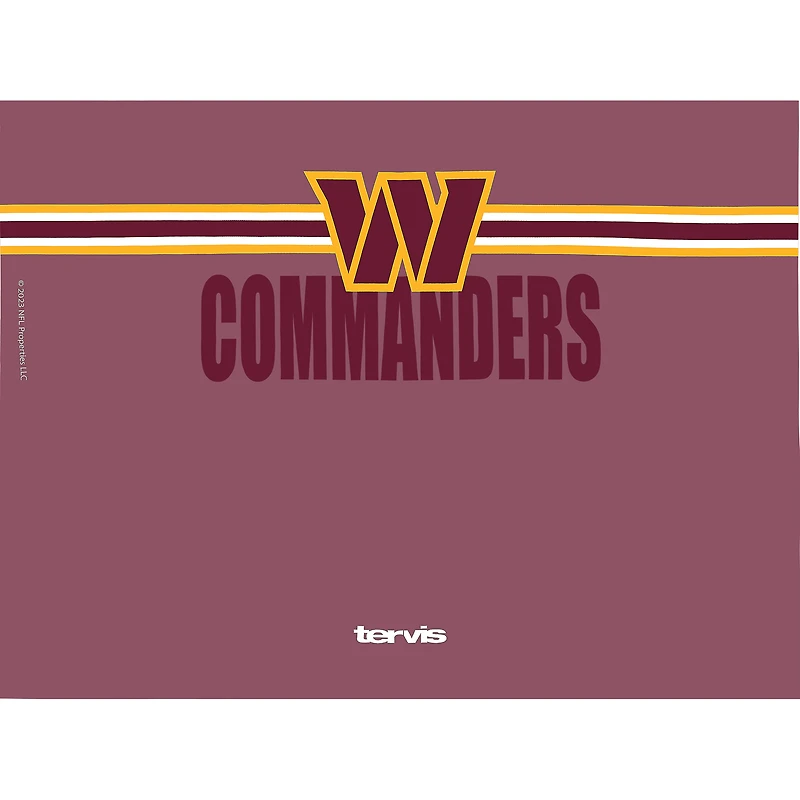 Gobelet classique Tervis Washington Commanders de 24 oz avec couvercle à paille Go the Distance