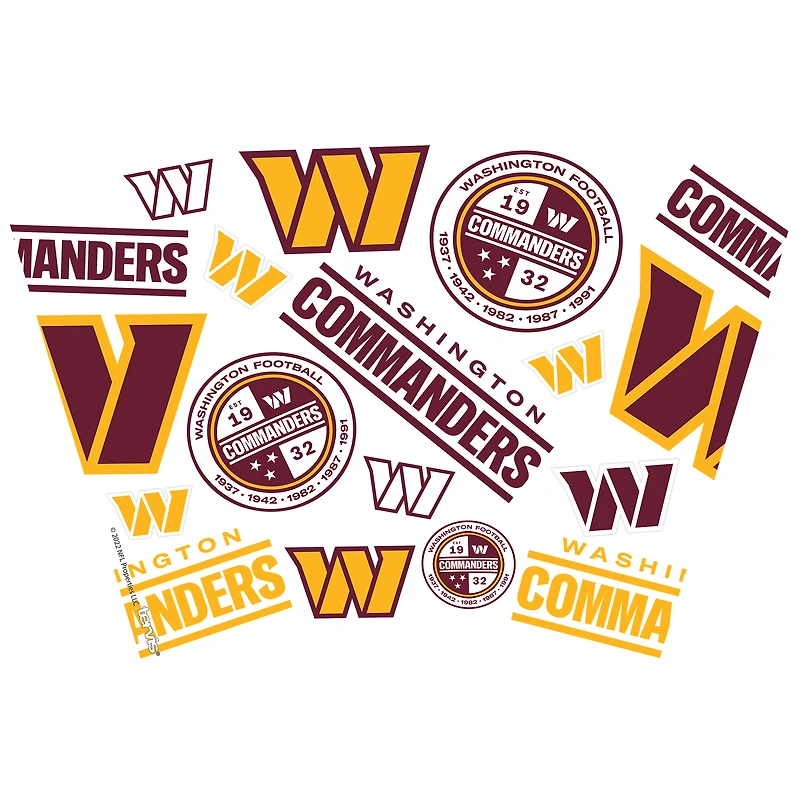 Tervis Washington Commanders NFL Lot de 2 allover et emblème