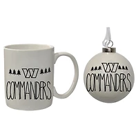 The Memory Company Washington Commanders Ensemble de décorations et tasses de Noël
