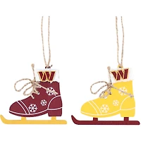 The Memory Company Washington Commanders Lot de deux décorations pour patins à glace