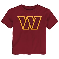 T-shirt bordeaux pour tout-petit avec le logo principal des Washington Commanders