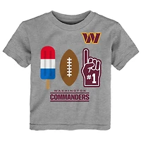 Toddler  Gray Washington Commanders Americana Pop T-Shirt