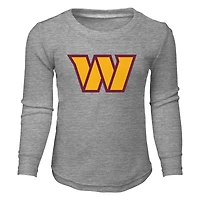 Ensemble de nuit avec t-shirt et pantalon Washington Commanders gris chiné pour tout-petit