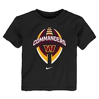T-shirt Nike noir Washington Commanders Icon Legend pour tout-petit