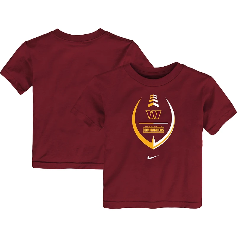 T-shirt Nike Washington Commanders Icon Wordmark pour tout-petit, bourgogne