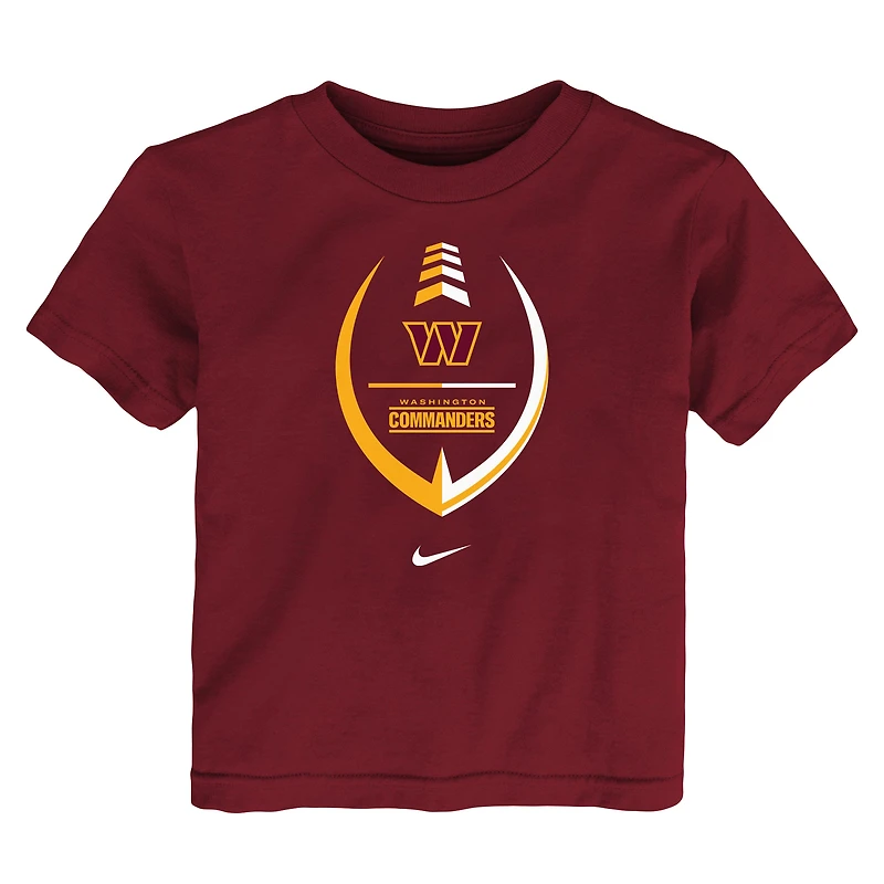 T-shirt Nike Washington Commanders Icon Wordmark pour tout-petit, bourgogne